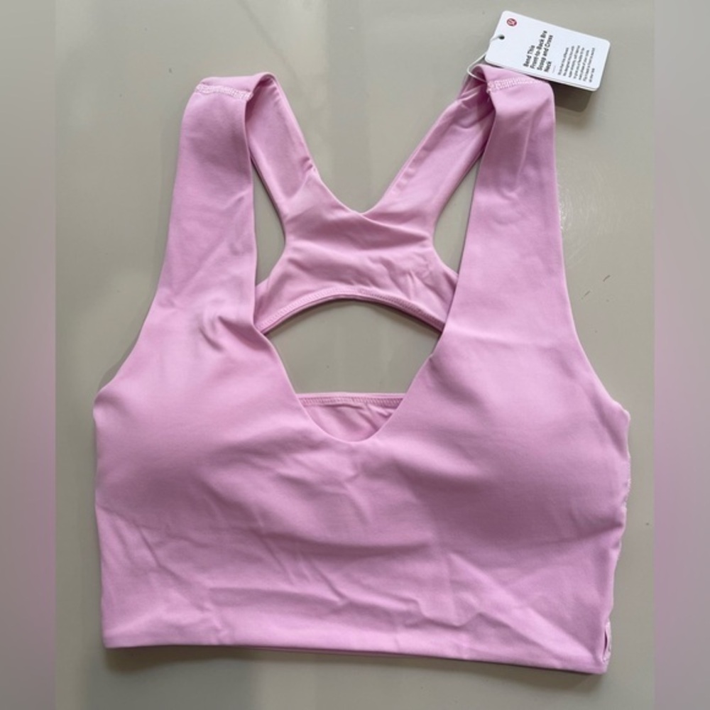 Lululemon Bend This Scoop and Cross Bra Vitapink